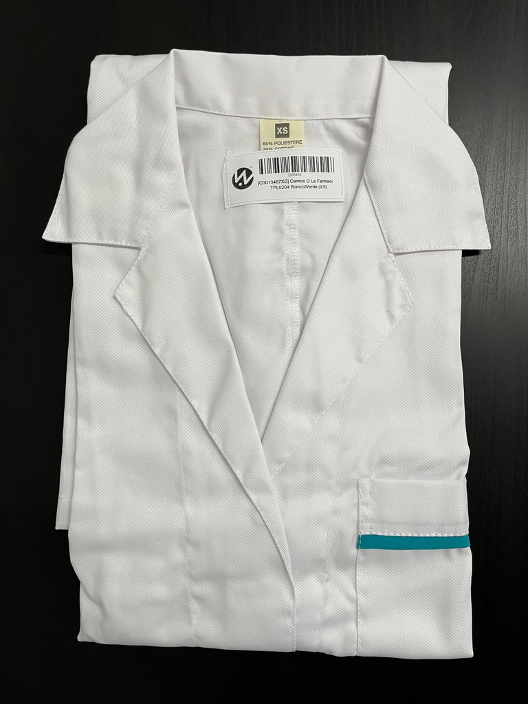 Camice D La Farmacia TPL0204 Bianco/Verde